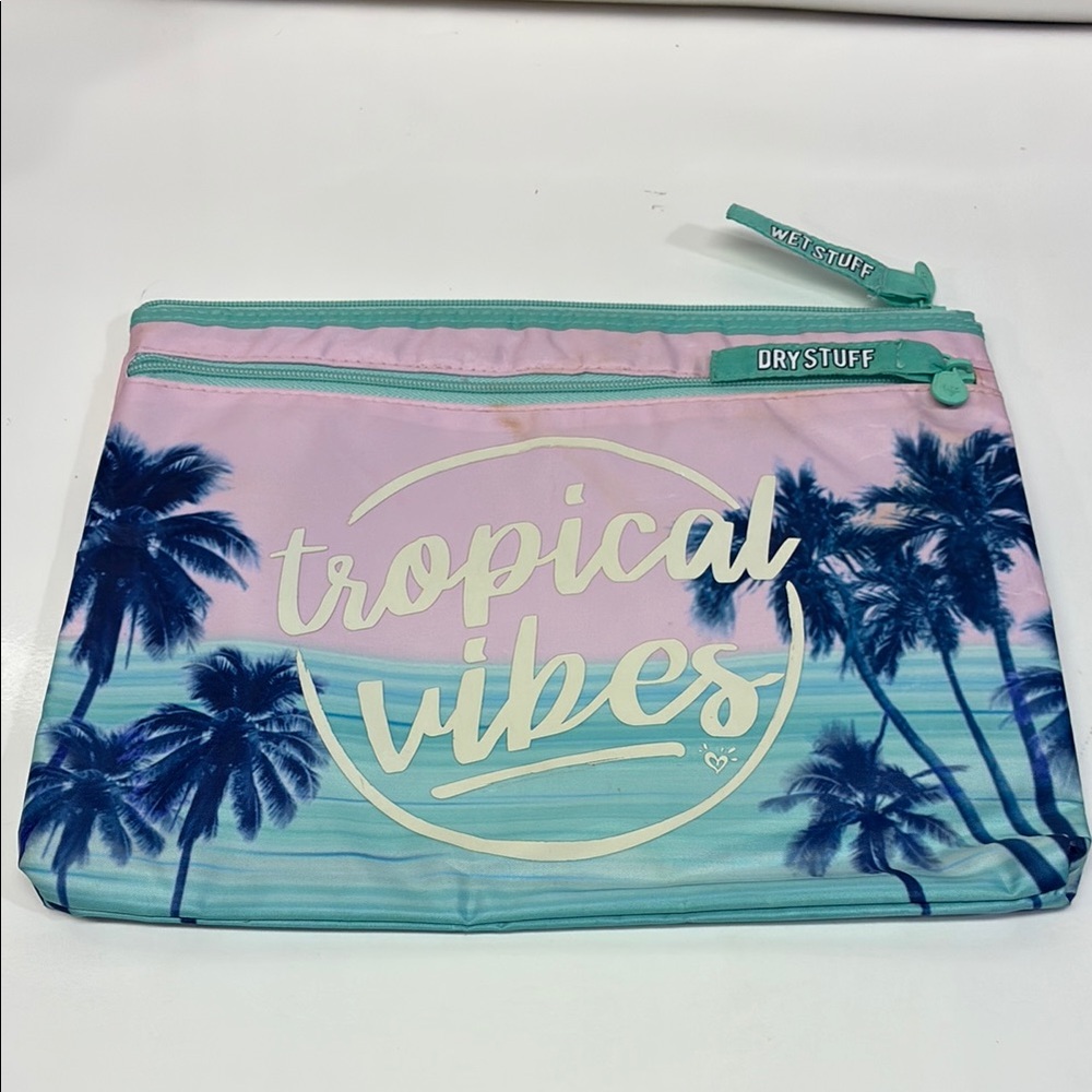 Justice Tropical Vibes Pink and Blue Bag